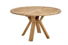 Brafab circus rundt havebord i teak træ - 130 cm 